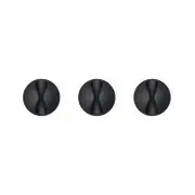 6pc BlueLounge CableDrop Desk Cords/Wires/Earphones Organiser/Holder 2.9cm Black
