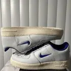 Nike Air Force 1 07 PRM White / Concord Sail Mens 8.5