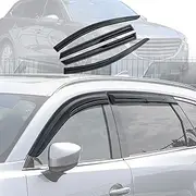 X-CAR Weathershields for Mazda CX-9 CX9 2016-Onwards Car Weather Shields Wind Deflectors Window Sun Visor 4-Piece Set