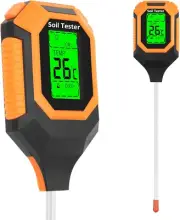 4-In-1 Soil Moisture Meter Digital PH Meter/Soil Moisture/Plant Temperature/Sunl