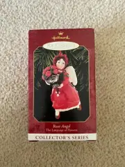 Hallmark Keepsake Ornament LANGUAGE OF FLOWERS Series Rose Angel #4 1999