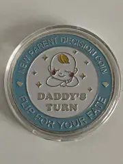 New Parent Decision Coin Flip For Your Fate! Blue or Pink New