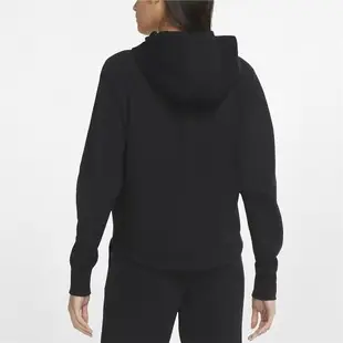 Nike 外套 Fleece Windrunner 女款 連帽外套 基本款 小LOGO 穿搭 黑 CW4299-010