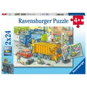 2x24pc Ravensburger Working Trucks Jigsaw Puzzle Game/Toy Kids/Children 4y+