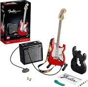 LEGO Ideas Fender Stratocaster Set for Adults, DIY Guitar Model Building Kit, Reverb Amplifier and Authentic Accessories, Arts & Craft Activity, Treat for Guitarists, Musicians, Men & Women 21329