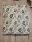 West Elm Two (2) Rhode Jawahar Floral Ruffle Cotton Curtain 48x84 Celadon
