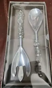 Pier 1 Imports Serveware Set Salad Serving Utensils Stainless