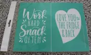 Chalk Couture To the Fridge and Back Snack Often transfer | NEW | Size B 8.5x11