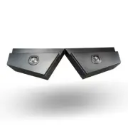 Pair of BLACK Aluminium Under Tray Underbody Ute Truck Tool Box 900 x 230x 440