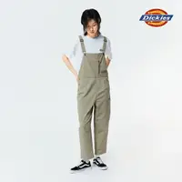 在飛比找momo購物網優惠-【Dickies】女款沙色斜紋工裝多口袋吊帶褲｜DK0108