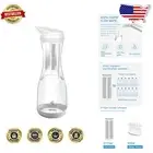 Elegant BPA-Free Glass Water Filter Pitcher with Non-Slip Mat - Fast Filtration