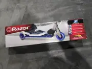 Razor S Folding Kick Scooter with Light-Up Wheels (Blue) for Kids Ages 5+ and up