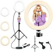 10'' Selfie Ring Light with 28.1'' to 83.8'' Extendable Tripod Stand,LED Light