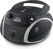 Grundig GRB 3000 BT Portable Radio Boombox with Bluetooth Black/Silver