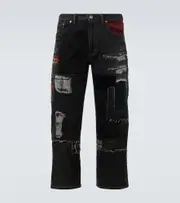 [Junya Watanabe] Junya Watanabe x Levi's® patchwork wide-leg jeans UK 30 multicoloured