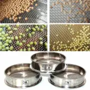 Stackable Stainless Steel Sifter Set Flour Pharmaceutics and Rice Sieves
