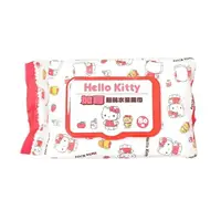 在飛比找樂天市場購物網優惠-小禮堂 Hello Kitty 80抽附蓋加厚濕紙巾 (白紅