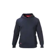 2 X Mens Hard Yakka Brushed Fleece Hoodie Jumper Navy Y19326