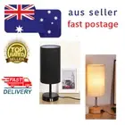 DIMMABLE TABLE LAMP WITH USB Port Touch Control Bedside Lamp Fabric Lampshades