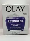 OLAY Retinol 24 Night Hydrating Moisturizer Fragrance Free Box Damaged