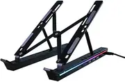 MINLIU RGB USB C Laptop Docking Station Stand, USB C Docking Station Tablet Stand, 4 in 1 USB C Hub, 3 x USB-A 2.0, 1 x USB-C 2.0, Universal Docking Station for MacBook Pro/Lenovo/Air/Dell/HP