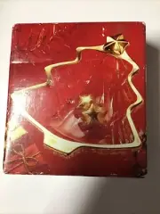 Studio Nova Crystal Christmas Tree Gold Trim Candy Dish Nos