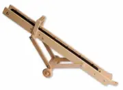 AmishToyBox.com Wooden Hay Bale Elevator Toy with Real Hand-Cranked Elevator...