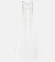 [Jacquemus] Jacquemus La robe Dentelle embellished gown UK 6 white