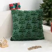 Christmas Tree Throw Pillowcover Jacquard Cushion Cover Sofa/Bed