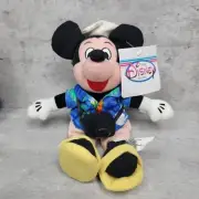 Disney Store Mini Bean Bag Tourist MICKEY MOUSE Iconic Walt Disney Plush Toy 9"