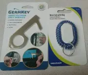 GermKey Antimicrobial Door Opener Elevator Button No-Touch Germ Key w/Wrist Ho