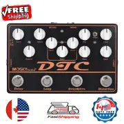 Mosky DTC Combined Multi Effect Pedal 4 FX in 1 Unit,Dist/Ovdrive/Loop/Delay CA