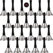24 piezas de campanas de mano de acero para servicio, campanas de mano de metal.