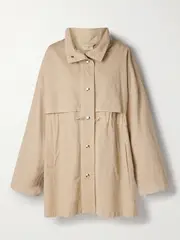 [The Row] The Row - Herbie Cotton And Linen-blend Jacket - Taupe - US12 US 12 Brown