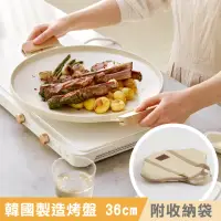 在飛比找momo購物網優惠-【LENANSE】韓國製不沾煎烤盤36cm(燒烤盤/烤肉盤/