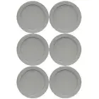 Pyrex 7200-PC Jet Gray Round Plastic Replacement Lid Cover (6-Pack)