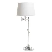 Macleay 1 Light Swing Arm Table Lamp Base Only Antique Silver - ELPIM50592AS