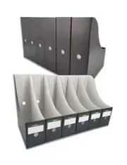 Magazine File Holder(12 Pack,)-Folder Holder,Magazine Holders,Desk File Black