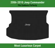 Lloyd Luxe Cargo Carpet Mat for '06-10 Jeep Commander w/Silver on Black Jeep (for: Jeep)