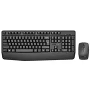 Promate Ergonomic Wireless Multimedia Keyboard & Mouse Combo - Black Ergonomic [PROCOMBO-14]