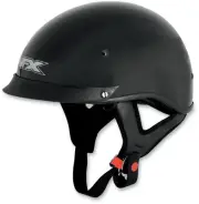 Afx FX-72 Beanie Solid Helmet with Single Inner Lens (X-Large, Black)