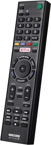 Remote Control RMT-TX100U for All Sony TVs � Replacement for Sony Bravia LCD/LED Smart HDTV with Netflix Shortcut Button