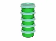 Tupperware Smidgets Container Set of 5 Green NEW