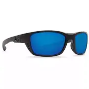 Costa Whitetip Blackout Frame Sunglasses w/Blue Mirror 580P 06S9056-90560458