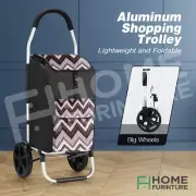 Foldable Shopping Bag Cart Market Grocery Luggage Basket Trolley Wheels Carts