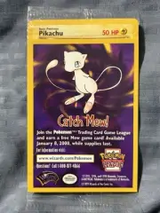 Pokémon The First Movie SEALED Pikachu #4 Black Star Promo 1999 Card WOTC