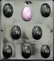 2" Egg with Swirl Chocolate Candy Mold Easter 1830 NEW