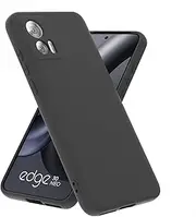 [BEEJTUNY] Silicone Case for Motorola Moto Edge 30 Neo/Edge 30 Lite, Protective Case [Anti-Scratch, Anti-Fingerprint, Anti-Shock], Soft Mobile Phone Case and Slim Bumper Cover. Black