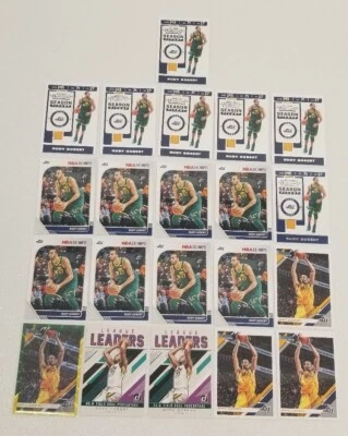RUDY GOBERT INVESTMENT LOT 2019-20 HOLO SP CARDS DONRUSS HOOPS CONTENDERS