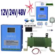 MPPT Wind Solar Panel Hybrid Booster Charge Solar Turbine Kit 12V/24V/48V 2KW
